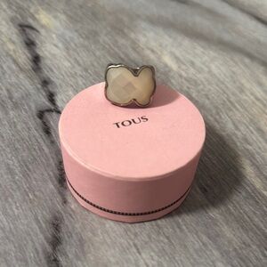Tous mother pearl Bear Ring Elegant Jewelry